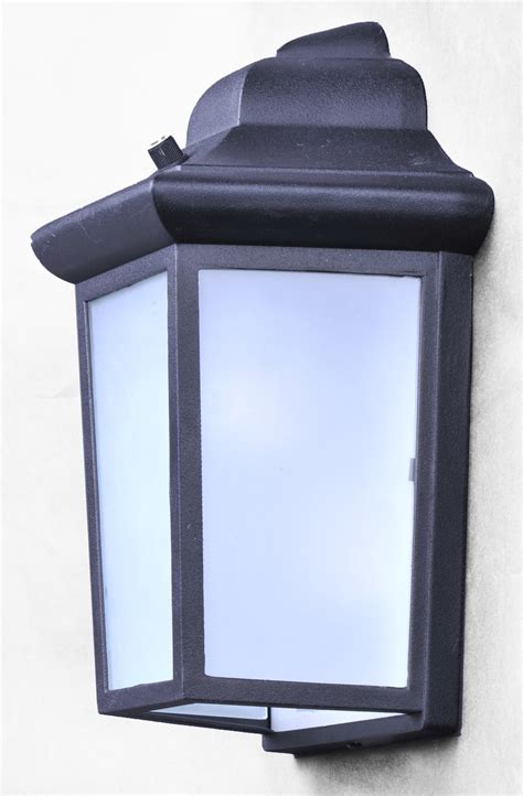 Cinoton outdoor wall sconce dusk to dawn photocell, ip65 waterproof outdoor light fixtures wall mount, outdoor wall lantern with clear glass shade, e26 socket exterior wall lamp for garage, doorway. 1-Light LED Outdoor Wall Mount - Outdoor Wall Mount - Maxim Lighting