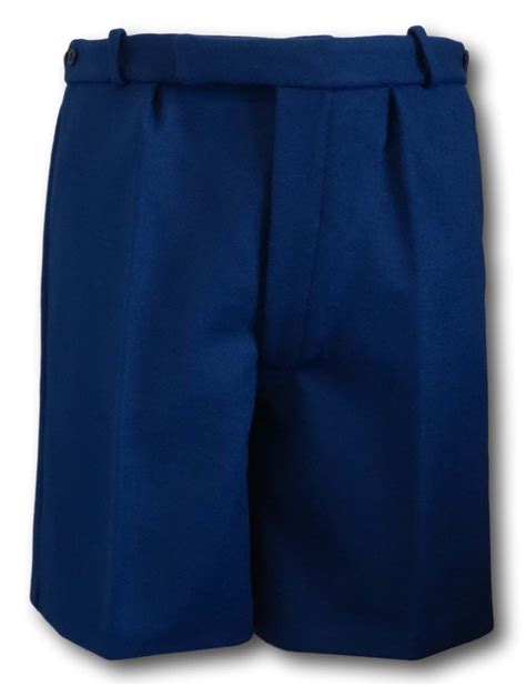 Navy Blue Wool Flannel School Boy Scout Uniform Short Trousers Shorts