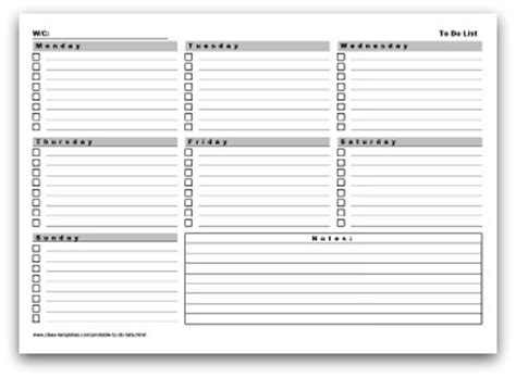 Free Printable To Do Lists