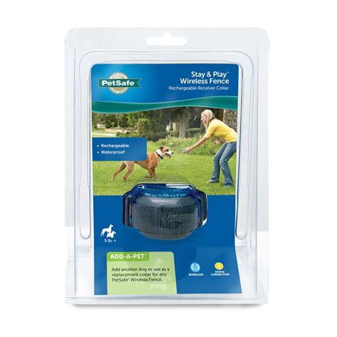 It enables you to retain your pets safe in a specified circumference without the need of digging or burying the physical wires. Stay & Play® Wireless Fence Rechargeable Receiver Collar ...