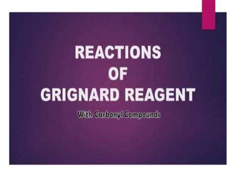After work up, the starting ketone is recovered. REACTION OF GRIGNARD REAGENT WITH ALDEHYDE - YouTube