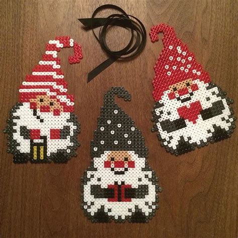 Christmas Gnomes Hama Beads By Johannaternstrom Perler Bead Designs