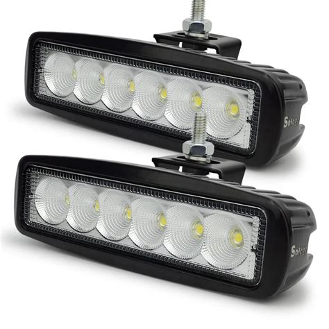 Safego 2x 12 Volt 18w Led Work Light Bar Lamp Tractor Work Lights Led