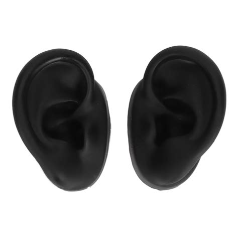 Silicone Ear Model Lifelike Flexible Reusable Left Right Ear Piercing