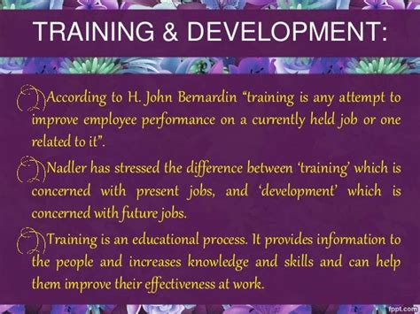 Training And Development Hrm