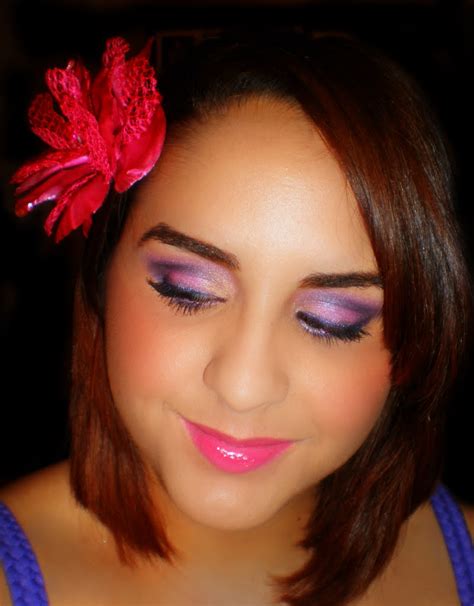 Adorned Faces Makeup Girly Girl Purples And Pinks