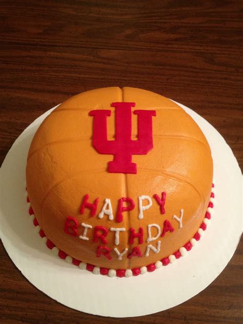 Basketball Cake So Making This For Michaels Birthday This Year Indiana Hoosiers Basketball