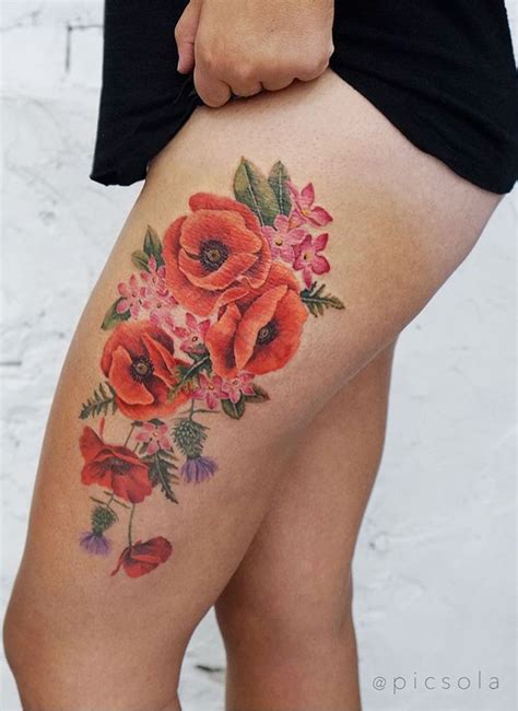 Being strangely obsessed with watercolor style tattoos atm. Picsola flower Tattoo | Tattoos, Tattoo artists ...