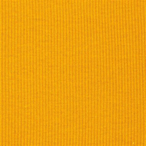 Basic Cotton Rib Knit Solid Yellow Gold Fabric Design Yellow Fabric