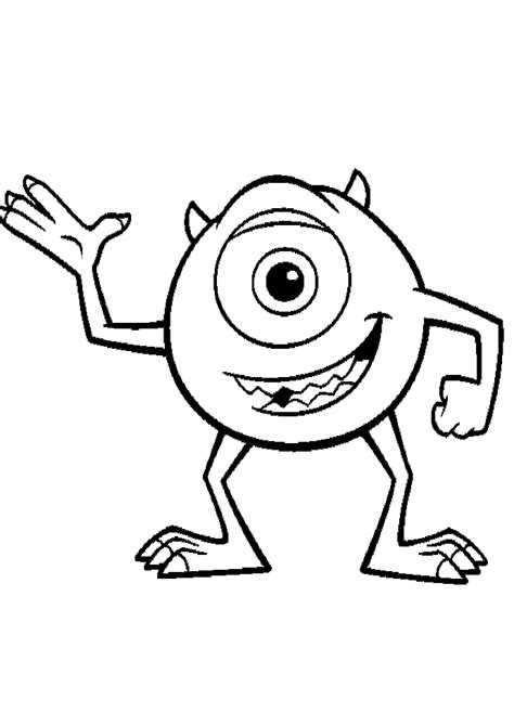 Monsters Inc Sully Face Coloring Page Coloring Pages