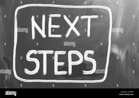 Next Steps Concept Stock Photo Alamy