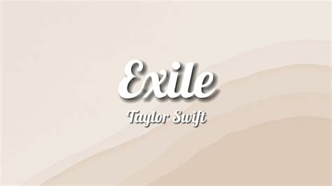 Taylor Swift Exile Lyrics Youtube