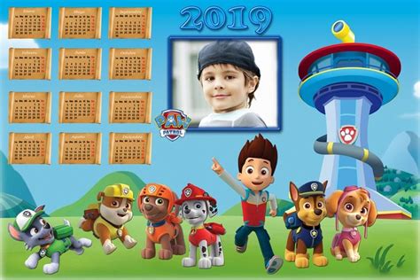 Calendarios Para Photoshop Calendario Del 2019 Y 2020 De La Patrulla