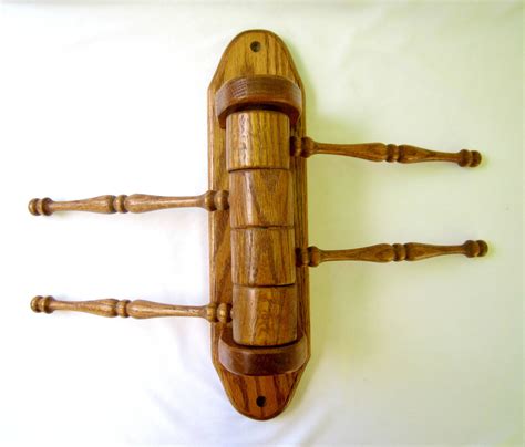 Towel rails, rings and racks at argos. Wood Towel Drying Rack Kitchen Four Towel Holder Swing ...