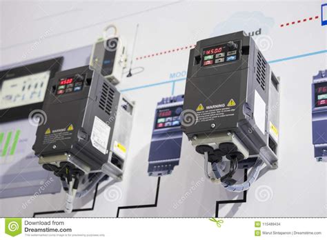 The Plc Controller For Industrial Machine Stock Photo Image Of