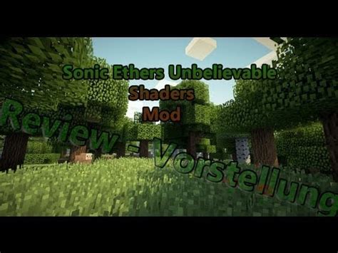 Minecraft Sonic Ethers Unbelievable Shaders Mod V Installations
