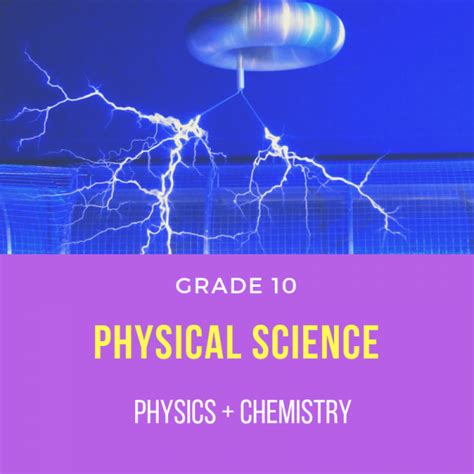 Grade 10 Physical Science Online Tuition