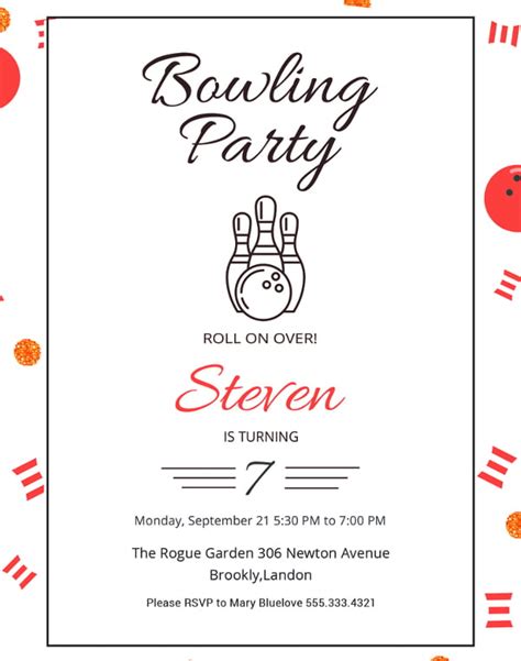 24 Outstanding Bowling Invitation Templates And Designs Psd Ai