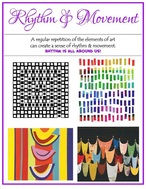 166 Best Art Lessons Rhythm And Movement Images On