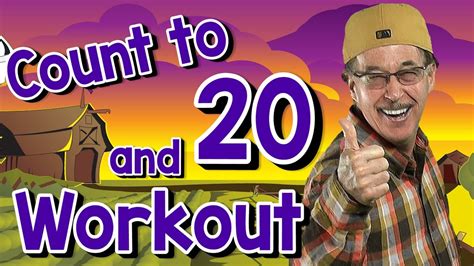 Count To 20 And Workout Fun Counting Song For Kids Count By 1s To