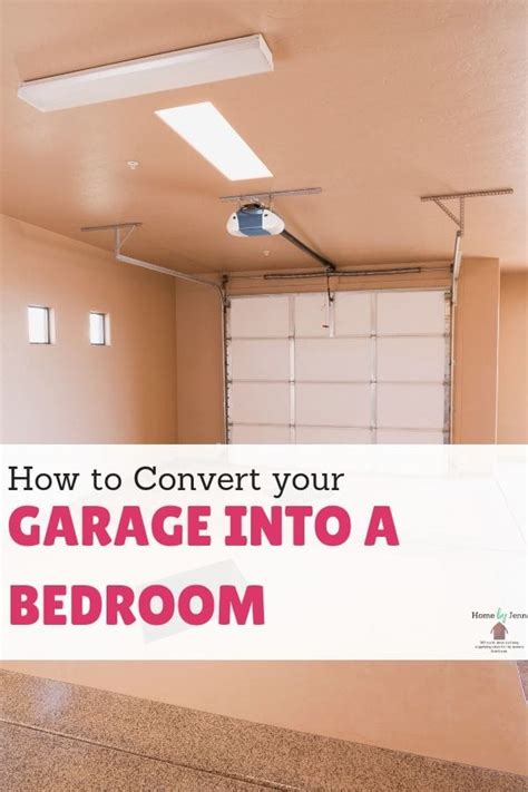 How to convert a garage into a living space, bedroom ? How to Convert your Garage into a Bedroom - Home by Jenn