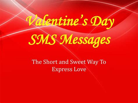 Ppt Grab Some Valentines Day Sms Messages For Lovers Powerpoint