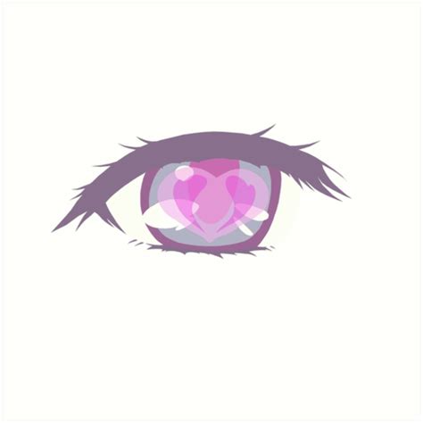 Love Eyes Anime Art Prints By Wiitrii Redbubble