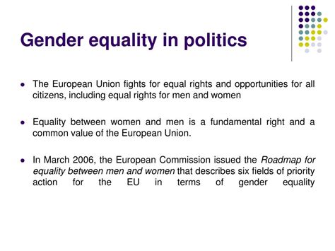 Ppt Equal Opportunities For Women In The Political Life Powerpoint