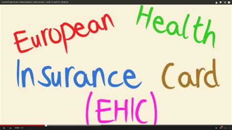 Here's why i think it's such a great thing to have ? EUROPEAN HEALTH INSURANCE CARD (EHIC) - HOW TO APPLY, RENEW - YouTube