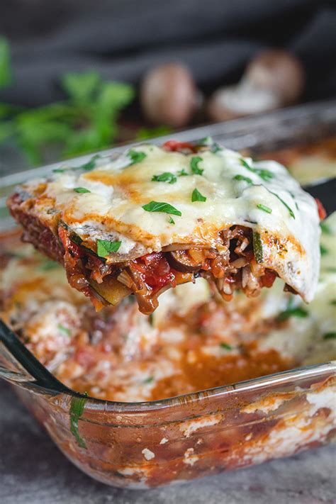 This is an absolutely scrumptious way to use all that mozzarella cheese: Vegetarian Zucchini Lasagna - w/ Mushroom Bolognese