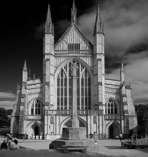 Winchester Cathedral Foto And Bild World Schwarz Weiß Architektur