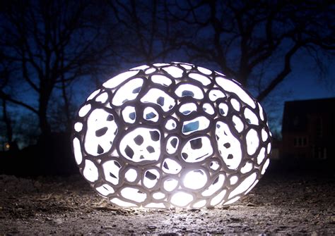 Light Sculptures In The Night Kristine Boesen
