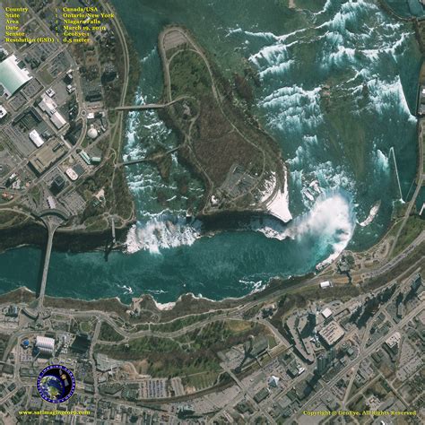 Geoeye 1 Satellite Image Of Niagara Falls Satellite