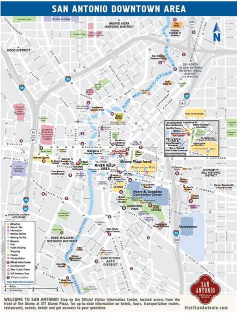 San Antonio Downtown Map