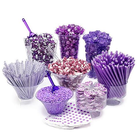 purple candy buffet kit 25 to 50 guests purple candy buffet purple candy wedding candy