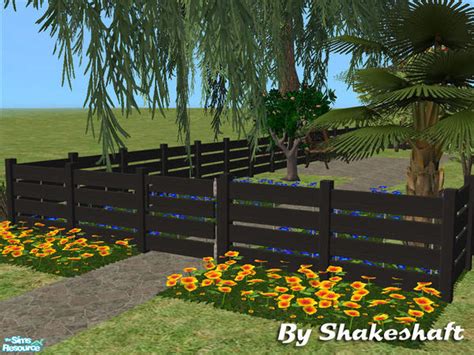 The Sims Resource Small Sutton Fence Black