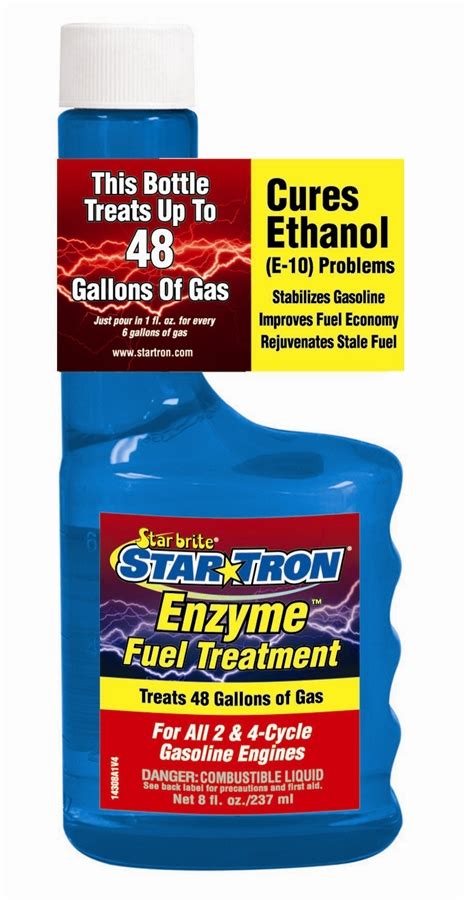 Fuel stabilizer for long term shelf life. Star Tron Enzyme Ethanol Fuel Treatment