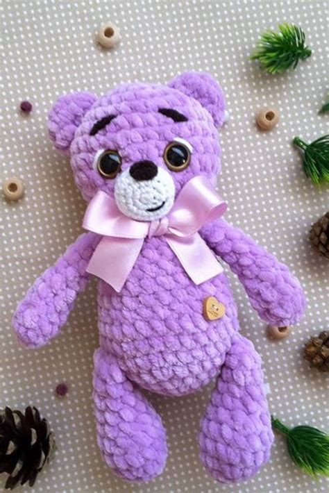Crochet Toy Pattern Teddy Bear Pattern Amigurumi Small Teddy Bulky