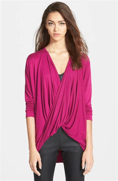 June And Hudson Crossover Knit Top Nordstrom