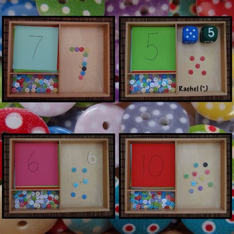 Number Recognition And Counting With Buttons From Rachel