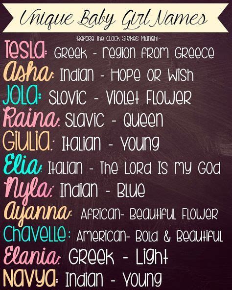 unique girl names with meaning bdaflow