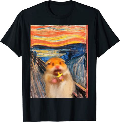 New Limited Scared Hamster Meme Holding Sacred Cross T Shirt Free