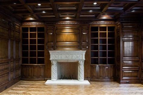 Hand Made Paneled Library By Red Leaf Design Llc