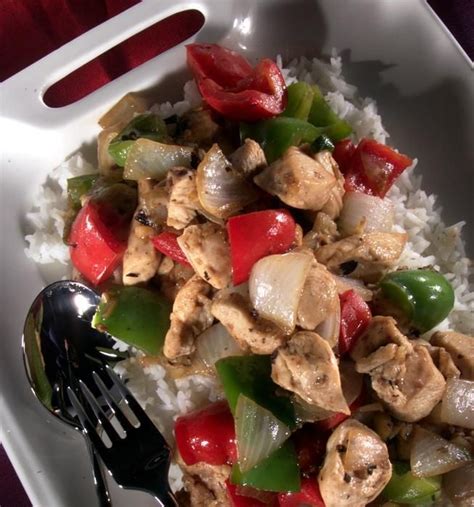 Chicken should be grilled evenly to a golden colour. Chicken in black bean garlic sauce | Recipe | Chicken ...