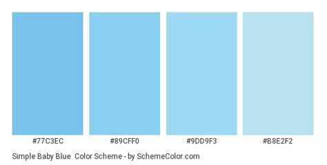Color Scheme Palette Image Blue Color Schemes Baby Blue Colour