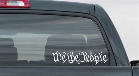 We The People Decal Truck Decal Car Sticker Patriot Decal