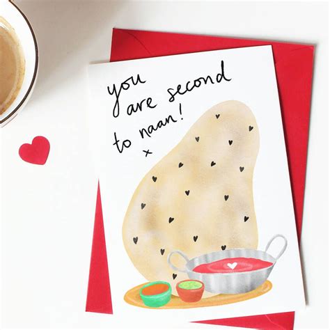 Naan Bread Valentine Or Anniversary Card By So Close Valentines Cards Anniversary Cards