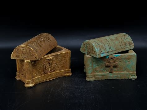 Unique Egyptian Art Box Decorated Pharaonic Inscription Heavy Etsy Uk
