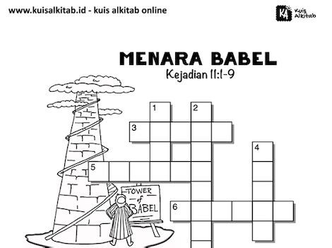 Teka-Teki Silang Alkitab Menara Babel - Kuis Alkitab