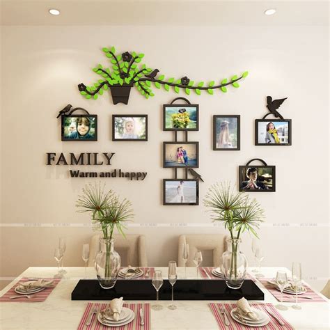2017 New Rural Creative 3d Photographs Of Chlorophytum Wall Stickers